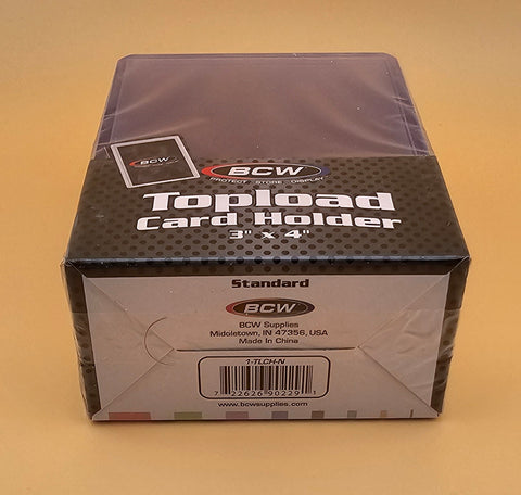 BCW 3x4 Topload Card Holder - Standard