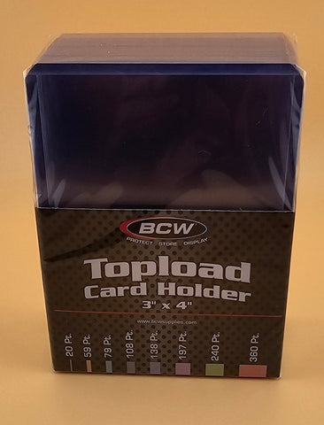 BCW 3x4 Topload Card Holder - Standard