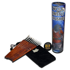 Wolf Bristle Brush Set