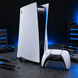 PlayStation blue repair category graphic
