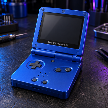 Game Boy Advance SP USB-C Charging Upgrade — gba sp device illustration