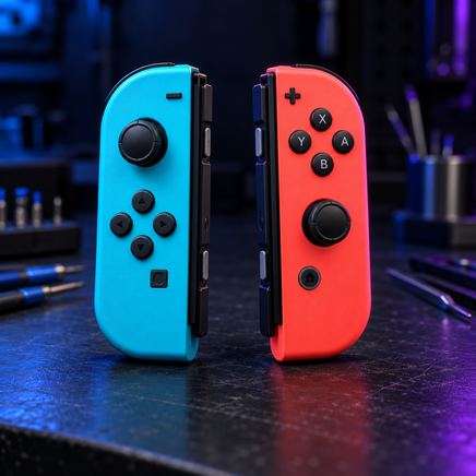 Nintendo Switch Joy-Con Stick Drift Repair — matching controller illustration