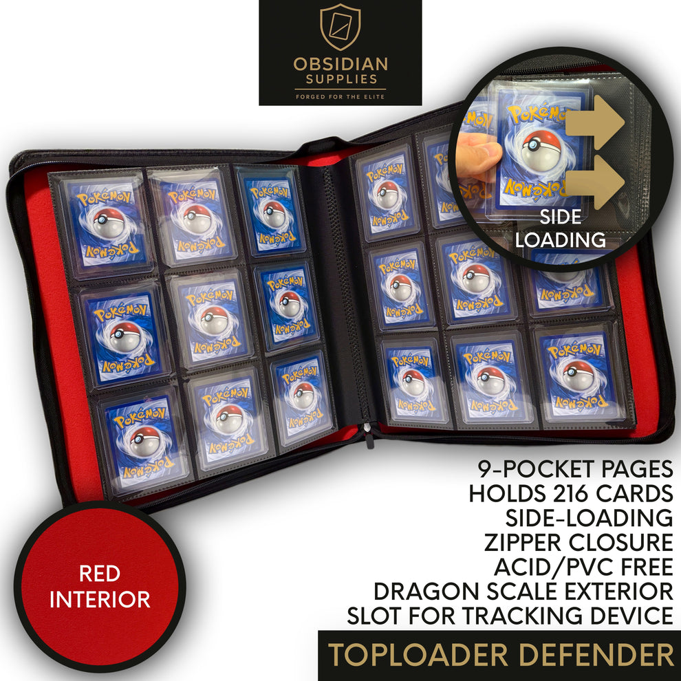 Trackable Top Loader Binder Premium Top Loader Binder | Obsidian Sup | Gnome Nation Games Trackable Top Loader Binder Premium Top Loader Binder | Obsidian Sup | Gnome Nation Games